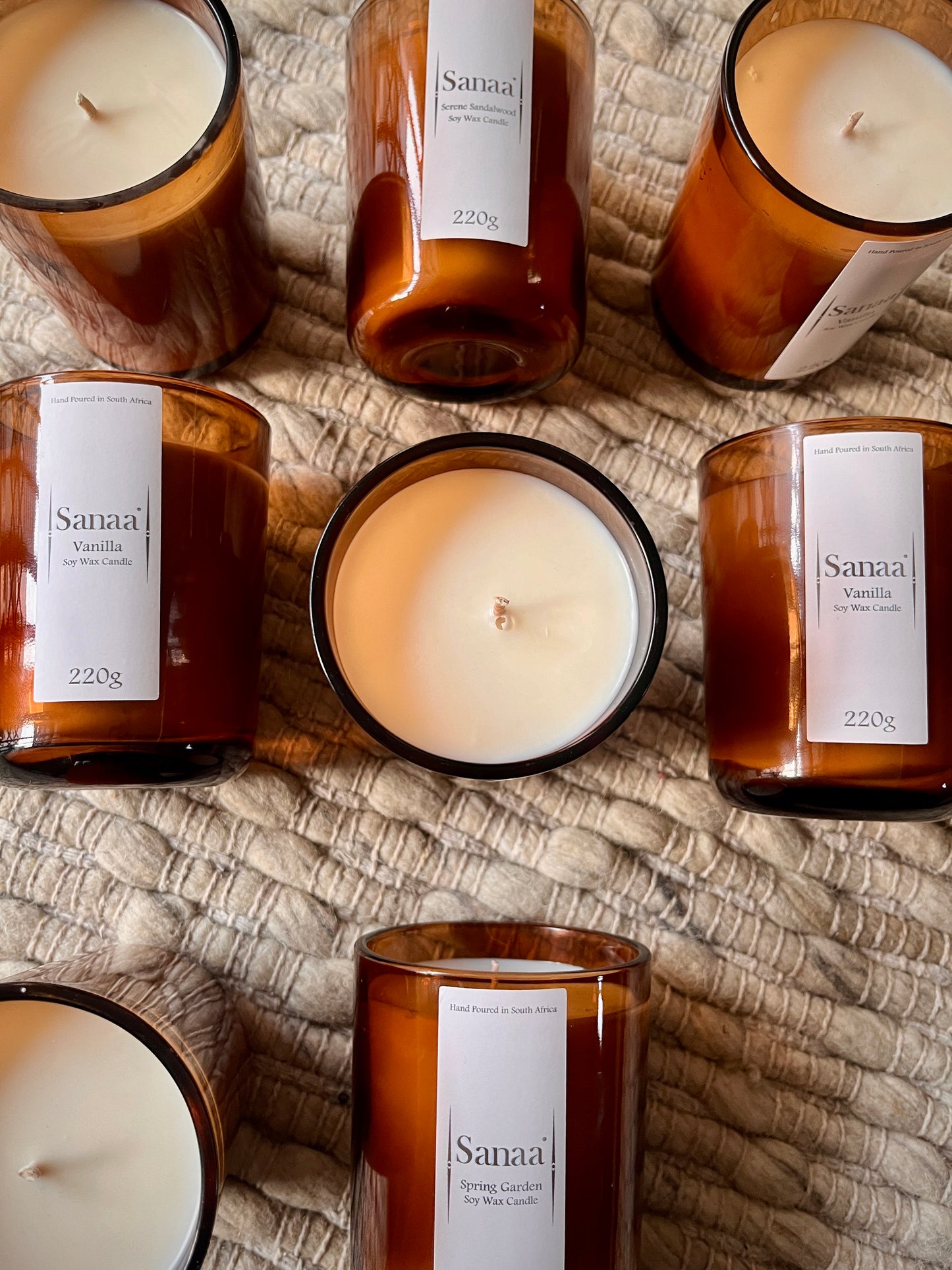 Serene Sandalwood Scented Candle